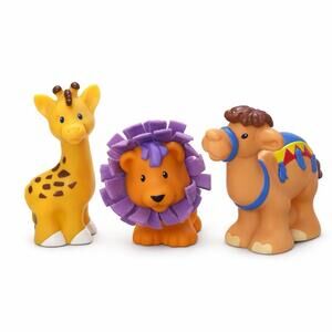 Fisher-Price Little People Safari Animals Giraffe Lion Alpaca Camel Figure Lot